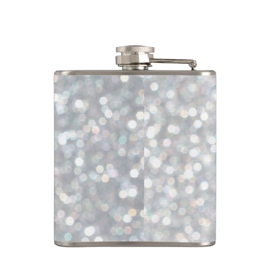 Sparkly Silver Flask Heupfles (Achterkant)