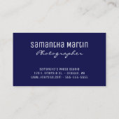 Sparkly Silver Glitter Aqua Blue Celestial Visitekaartje (Achterkant)