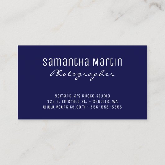 Sparkly Silver Glitter Aqua Blue Celestial Visitekaartje (Achterkant)