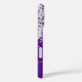 Sparkly Silver Glitter Indigo Paarse Glam Naam Case-Mate iPhone Case (Achterkant / Rechts)