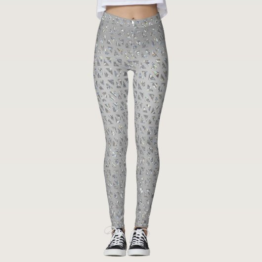 Sparkly Silver Leggings (Voorkant)