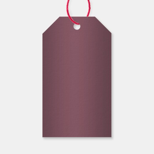 Sparkly Silver Rings & Burgandy Wedding Cadeaulabel (Achterkant)