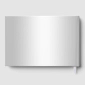 Sparkly Silver Rings & Burgandy Wedding Gastenboek (Achterkant)