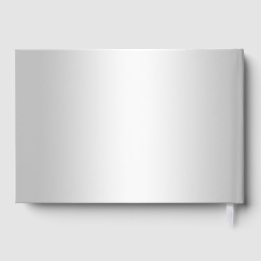 Sparkly Silver Rings & Burgandy Wedding Gastenboek (Achterkant)