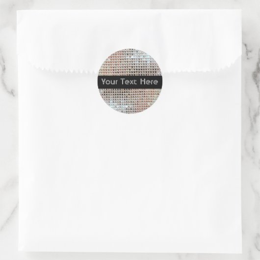 Sparkly Silver Sequins Party Sticker (Tas)