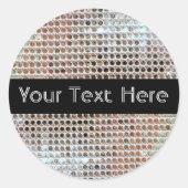 Sparkly Silver Sequins Party Sticker (Voorkant)