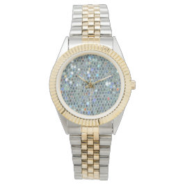 Sparkly Silver Slipper Glitzy Bling Horloge