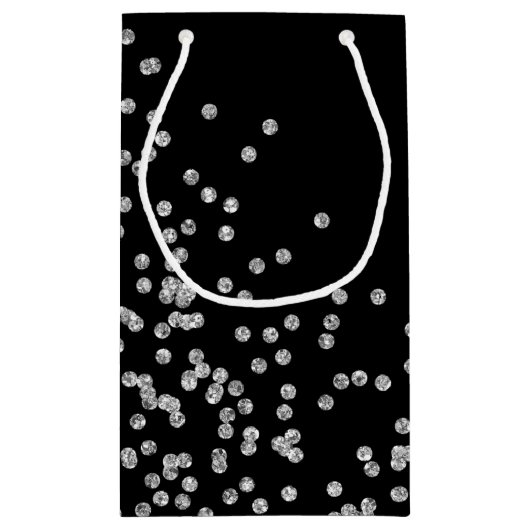 Sparkly Silver Stars persoonlijk Klein Cadeauzakje (Achterkant)