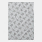 Sparkly Silver Stars Theedoek (Verticaal)
