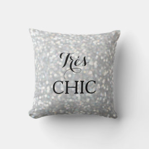 Sparkly Silver Zeer CHIC Pillow Kussen