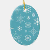 Sparkly Sneeuwvlokken Foto Kerstmis Ornament (Achterkant)