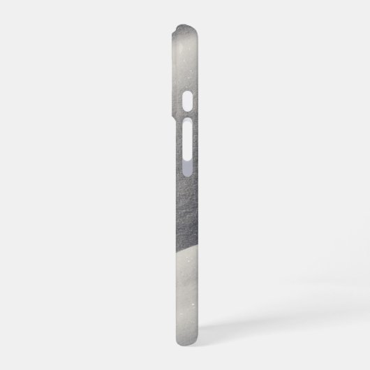 Sparkly Snow Mounds Abstract Nature iPhone 16 Hoesje (Linkerkant)