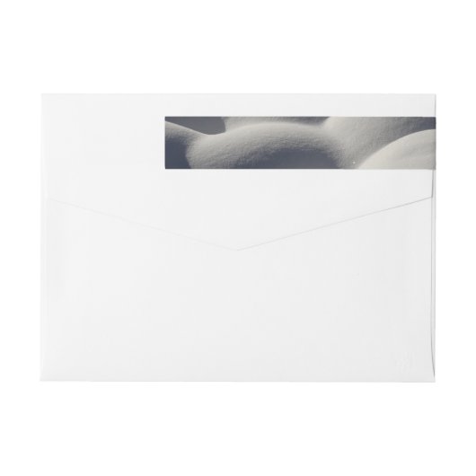 Sparkly Snow Mounds Abstracte Natuur (Achterkant)