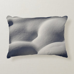 Sparkly Snow Mounds Abstracte Natuur Accent Kussen