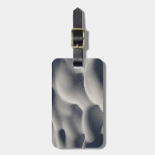 Sparkly Snow Mounds Abstracte Natuur Bagagelabel (Voorkant verticaal)