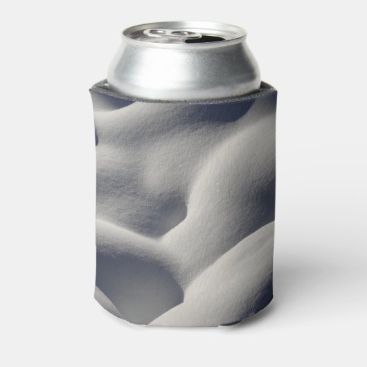 Sparkly Snow Mounds Abstracte Natuur Blikjeskoeler (Blikje Achterkant)