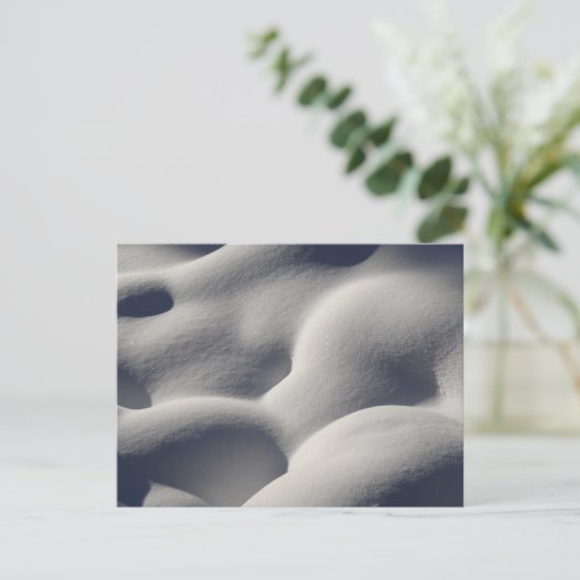 Sparkly Snow Mounds Abstracte Natuur Briefkaart (Staand voorkant)