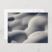 Sparkly Snow Mounds Abstracte Natuur Briefkaart (Voorkant / Achterkant)