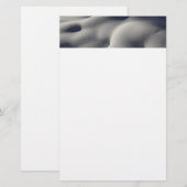 Sparkly Snow Mounds Abstracte Natuur Briefpapier (Voorkant / Achterkant)