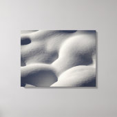 Sparkly Snow Mounds Abstracte Natuur Canvas Afdruk (Voorkant)