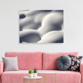 Sparkly Snow Mounds Abstracte Natuur Canvas Afdruk (Insitu (Woonkamer))