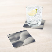 Sparkly Snow Mounds Abstracte Natuur Kartonnen Onderzetters (Insitu)