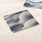 Sparkly Snow Mounds Abstracte Natuur Kartonnen Onderzetters (Schuin)