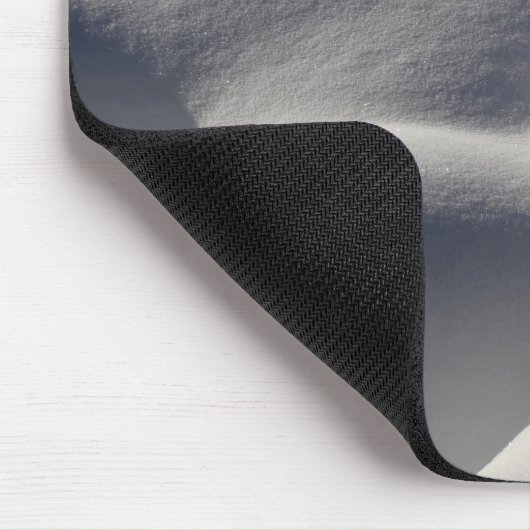 Sparkly Snow Mounds Abstracte Natuur Muismat (Hoek)