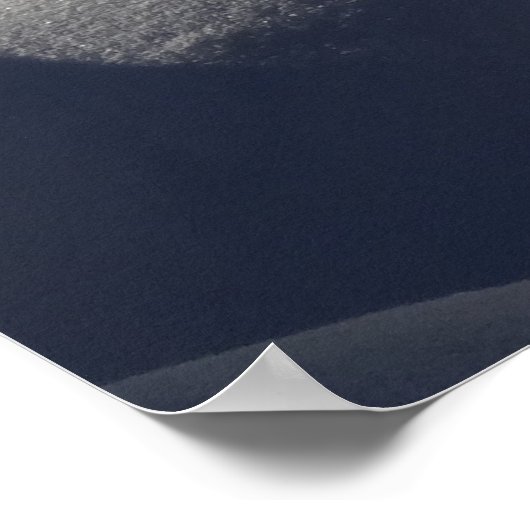 Sparkly Snow Mounds Abstracte Natuur Poster (Hoek)