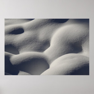Sparkly Snow Mounds Abstracte Natuur Poster