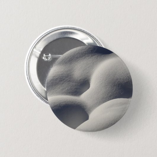 Sparkly Snow Mounds Abstracte Natuur Ronde Button 5,7 Cm (Voorkant /achterkant)