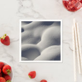 Sparkly Snow Mounds Abstracte Natuur Servet (Insitu)