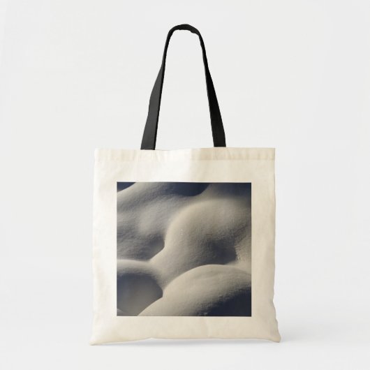 Sparkly Snow Mounds Abstracte Natuur Tote Bag (Voorkant)