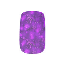 Sparkly Snowflakes, Paars: kerstnagelriemen