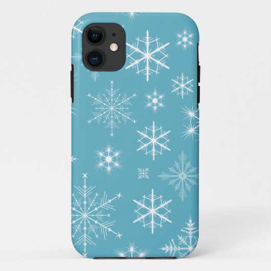 Sparkly Snowflakes Telefoon Case (Achterkant)