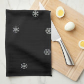 Sparkly Snowflakes Theedoek (Quarter Fold)