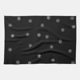 Sparkly Snowflakes Theedoek