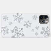 Sparkly Snowflakes white iPhone Case (Achterkant (horizontaal))