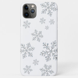 Sparkly Snowflakes white iPhone Case