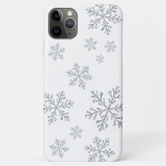 Sparkly Snowflakes white iPhone Case (Achterkant)