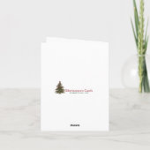 Sparkly Snowman Holiday Kaart (Achterkant)