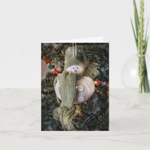 Sparkly Snowman Holiday Kaart
