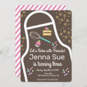 Sparkly Sprinkle Cupcake Decorting Birthday Kaart (Voorkant / Achterkant)