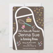 Sparkly Sprinkle Cupcake Decorting Birthday Kaart (Voorkant)