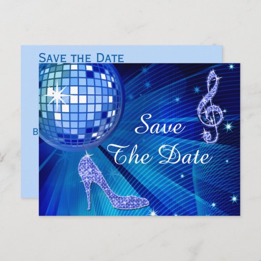 Sparkly Stiletto Heel 15th Birthday Save The Date Aankondigingskaart (Voorkant / Achterkant)