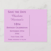 Sparkly Stiletto Heel 18th Birthday Save The Date Aankondigingskaart (Achterkant)