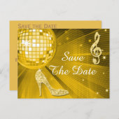 Sparkly Stiletto Heel 60th Birthday Save The Date Aankondigingskaart (Voorkant / Achterkant)