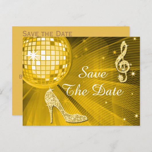 Sparkly Stiletto Heel 60th Birthday Save The Date Aankondigingskaart (Voorkant / Achterkant)