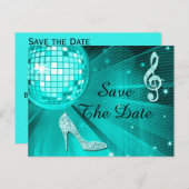 Sparkly Stiletto Heel 60th Birthday Save The Date Aankondigingskaart (Voorkant / Achterkant)