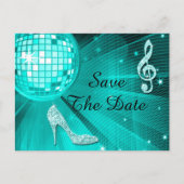 Sparkly Stiletto Heel 60th Birthday Save The Date Aankondigingskaart (Voorkant)